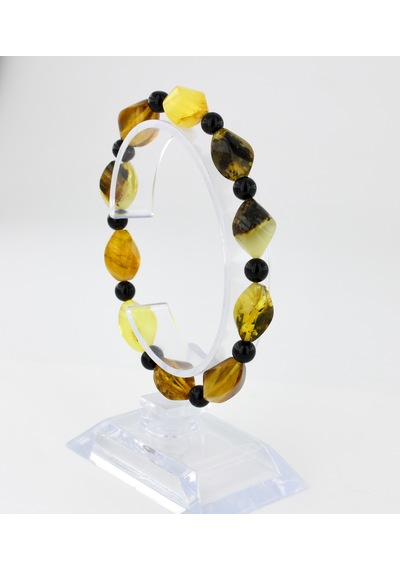 Kehribar Bileklik Özel Tasarım Ambergold Blk33-23 Çok Renkli