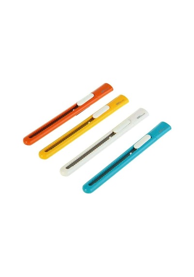 Deli Plastik Dar Maket Bıçağı 9 Mm. 1 Adet Karışık Renk