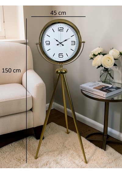 Büro Ev Ofis Hediyesi İçin Golden Aurora Tripod Ayaklı Saat Diğer