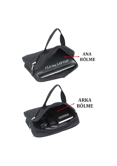 Laptop Çantası 15" & 15.6" İnç Evrak Bölmeli 8683255009626