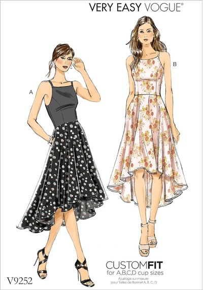 Patterns Kesim Örneği Elbise, Çok Renkli, Beden 6 14