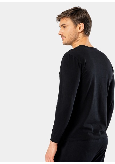 Cacharel Erkek V Yaka Likralı T-shirt 1332/siyah 001