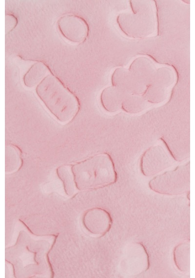 Breeze Golden Yenidoğan Bebek Battaniyesi Emboss Kabartma Desenli Pembe - Pembe