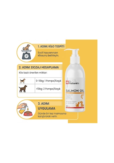 Kedi Ve Köpek Omega 3 Somon Yağı 150 Ml Deri Ve Tüy Sağlığı Destekleyici Balık Yağı