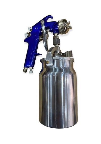 Ağır Hizmet Endüstriyel Hvlp Hava Püskürtmeli Alttan Depolu Boya Tabancası 1.7mm 1000ml