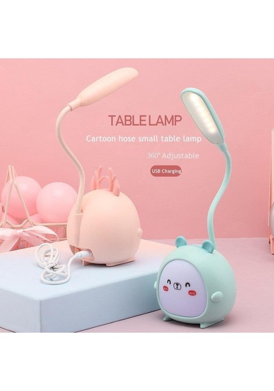 Technosmart Usbli Karikatür Masa Lambası 3 Modlu Gece Lambası Çoc Çok Renkli