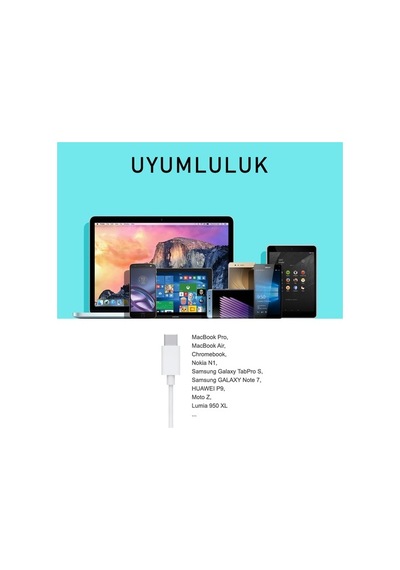 Omars Usb Type-C 3A Şarj Ve Data Kablosu - Beyaz