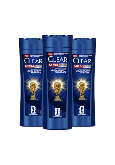 Men Kepeğe Karşı Etkili Şampuan Cool Sport Menthol 350 Ml X3 Tüm Saç Tipleri