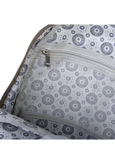 Nas Bag Unisex Büyük Boy Sırt Çantası Çok Gözlü Okul Çantası Haki
