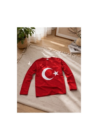 Uğur Bebe Mco Marka Kırmızı Türk Bayraklı Uzun Kollu Çocuk Tişört %100 Pamuk Rahat Kırmızı Kırmızı Uğur Bebe Mco Marka Kırmızı Türk Bayraklı Uzun Kollu Çocuk Tişört %100 Pamuk Rahat Kırmızı Kırmızı