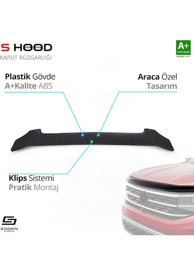 S-dizayn Mercedes Viano Abs Plastik Kaput Rüzgarlığı 2004-2010 A+kalite