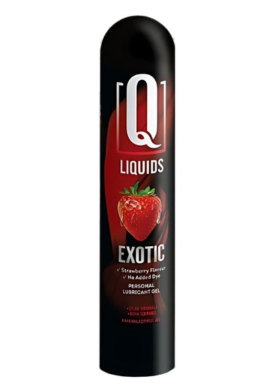 Q Liquids Excotic Çilek Aromalı Kayganlaştırıcı Jel 125 Ml