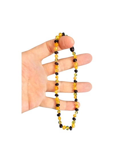 Damla Kehribar Bebek Kolyesi Lt1411