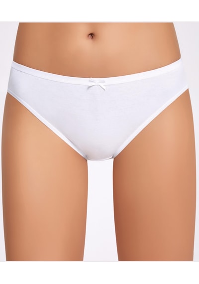İlke Kadın Ribana Fiyonklu Slip - 12 Adet 001