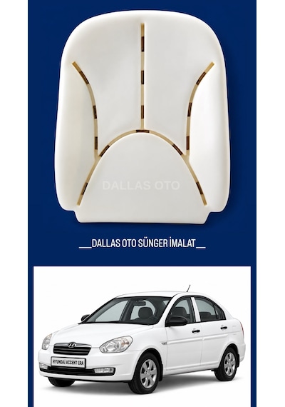 Hyundai Accent Era Uyumlu Koltuk Sırt Süngeri 2006-2012 1