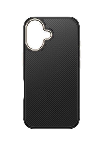 Nourthkiingdom Apple Uyumlu iPhone 16 Plus Kılıf M-safe Şarj Özellikli Karbon Fiber Görünümlü Nrtk Antina Kapak - Mavi Mavi