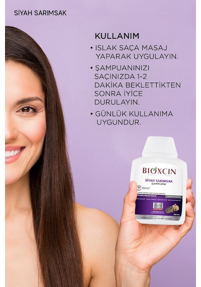 Siyah Sarımsak Şampuanı 300 Ml Güçsüz Saçlar