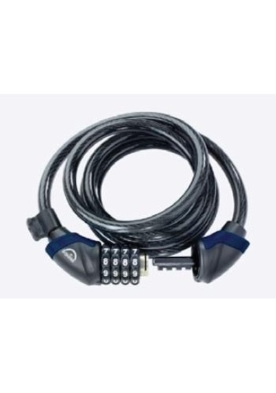 Xbyc 4523 Şifreli Halat Kilit 12x1800 Mm Işıklı Ve Sıfırlanabilir Bisiklet Kilidi
