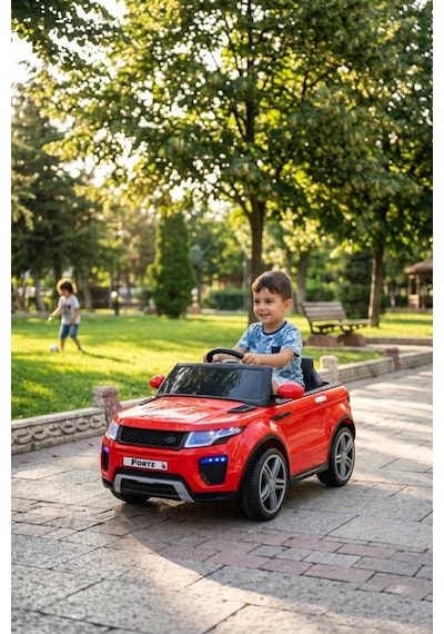Raptor Gt 12 Volt Uzaktan Kumandalı Mp3 Bluetooth Destekli Otomatik Fren Sistemli Çocuk Akülü Araba Kırmızı
