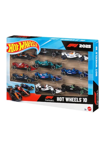 Hot Wheels Formula 1 2025 10'lu Araba Seti Jmm24 Çok Renkli