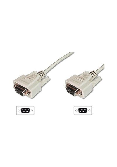 Digitus Ak-610106-020-e 2 Mt Dsub9 To Dsub9 Dişi-dişi Veri Transfer Kablosu