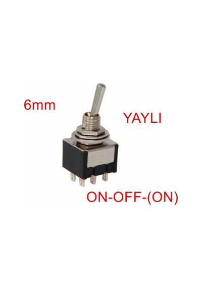 Mr-147 Toggle Swıtch On-off- On 6 Bacaklı Tek Tarafa Yaylı Mts-213