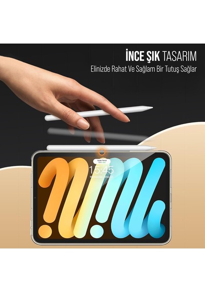 Apple İpad Kılıf Şeffaf Silikon Arka Kapak İpad Mini 6.nesil 8.3 İnch