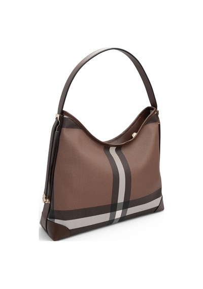Silver & Polo Kadın Omuz Çantası Sp1285 Ekose-kahve