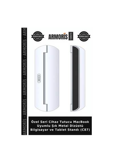Özel Seri Cihaz Tutucu Macbook Uyumlu Şık Metal Dizüstü Bilgisayar Ve Tablet Standı C87