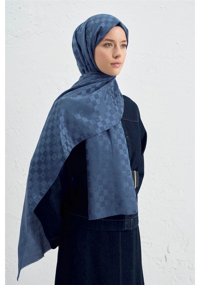 Armine Elegance J.ipek Pamuk Dama Şal - 75 X 195 Lacivert
