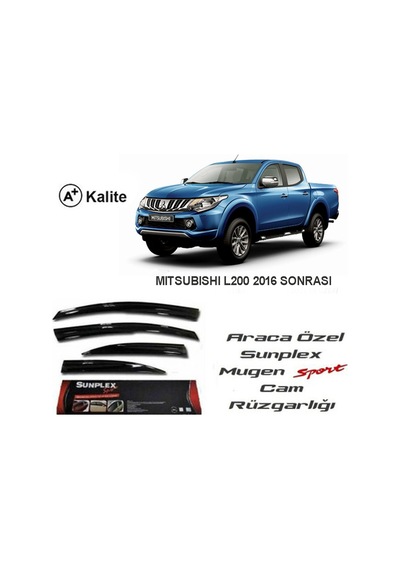 Mitsubishi L-200 Cam Rüzgarlığı Mugen Tip Sunplex 2016-