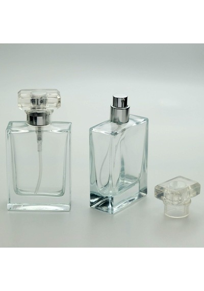 Kolay Kapama Aparatı Ve Parfüm Şişesi 50 Ml 10 Adet Sprey Aparat İle Kapatılır Dolgulu Özel Kare Kolay Kapama Model