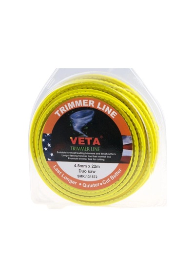 Veta Ot Misinası 4.5mm 22 Metre Tırtıklı Sarı 131872