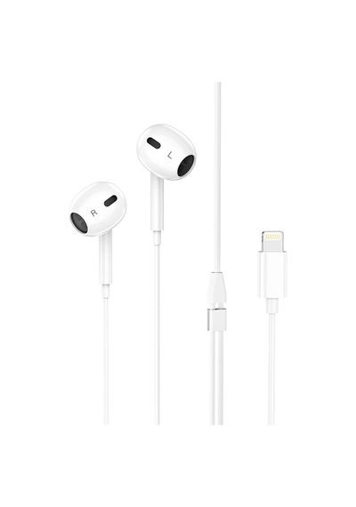Hoco M1 Max Apple iPhone Uyumlu Lightning Kulakiçi Mikrofonlu Kablolu Kulaklık- 5775 Belirtilmemiş