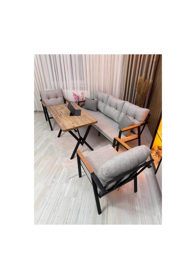 Houseart Vera 3+1+1 + Masa , Balkon, Bahçe - Cafe , Teras , Metal Kanepe Koltuk Takımı , Yemek Masası ,çay Seti Açık Gri Houseart Vera 3+1+1 + Masa , Balkon, Bahçe - Cafe , Teras , Metal Kanepe Koltuk Takımı , Yemek Masası ,çay Seti Açık Gri