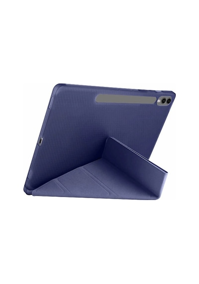Samsung Galaxy Uyumlu, X510 Tab S9 Fe 11 Kılıf Kalemlikli Mars Tablet Kılıfı - Lacivert