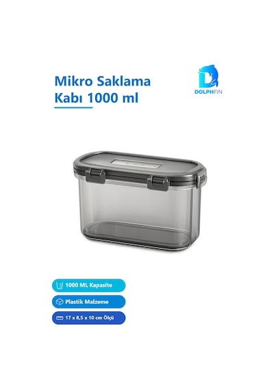 Mikro Saklama Kabı 1000 Ml Çok Renkli Plastik