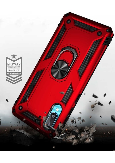 Zore Samsung Galaxy Uyumlu A02 Kılıf Omsy Vega Kapak - Gri