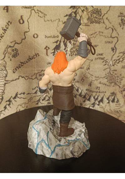 Heykel3d Özel Tasarım Thor Figürü 20 Cm Gök Gürültüsü Tanrısı Detaylı El Boyaması Koleksiyonluk Heykel 20 CM