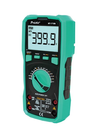 Ten,proskit Mt-1710n True Rms Auto Range Dijital Multimetre, 3-3/4 Gerçek Rms Otomatik Aralık Multimetresi