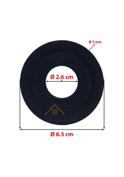 VitrA Gömme Rezervuar İç Takım Boşaltma Grubu Contası 2.6x6.5 Cm VitrA 2.6 X 6.5 CM