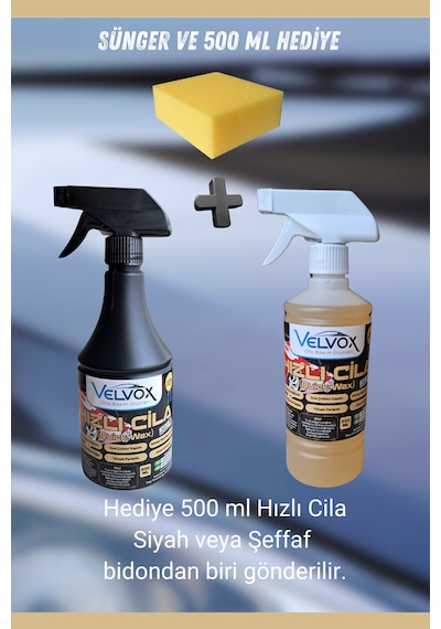 Velvox Seramik Katkılı Hızlı Cila 5 L | Yüksek Parlaklık, Su İtici Koruma, Çizik Kapatıcı Oto Cila