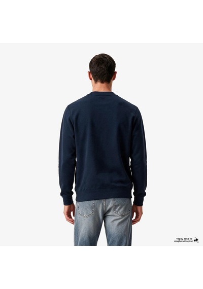 Calvin Klein Erkek Marka Logolu Günlük Kullanıma Uygun Lacivert Sweatshirt Lv04rg275g Cef