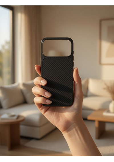 İphone 17/18 Promax Ortak Uyumlu Karbon Fiber Desenli Darbeye Dayanıklı Kılıf Çok Renkli2