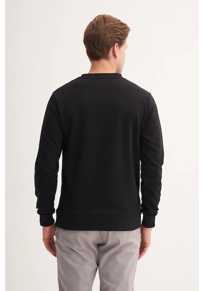 Cazador Bisiklet Yaka Siyah Erkek Sweatshirt 54185 Siyah