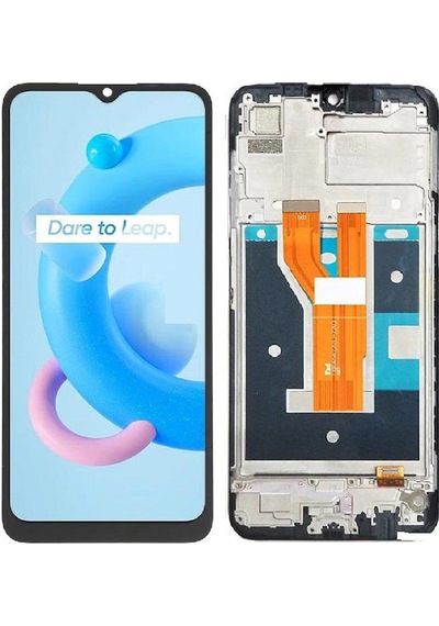Oppo Realme C21 Çıtalı Lcd Ekran Ve Dokunmatik Komple Ekran Yüksek Kalite Yedcom
