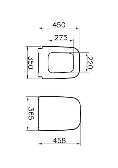 VitrA İntegra Square Asma Klozet +VitrA Soft Kapak 7081l003-0090 Beyaz