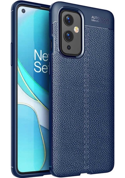 One Plus 9 Kılıf Deri Görünümlü Renk Atmayan Dayanaklı Silikon Kapak Niss