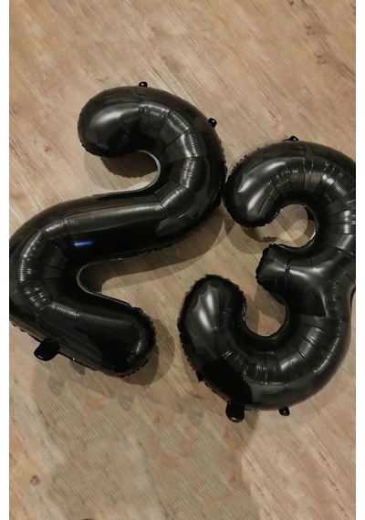 Beysüs Siyah 23 Rakam Folyo Balon Siyah