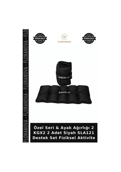 Delux Serisi Hobi Hazırlık Bireysel & Ayak Ağırlığı 2 Kgx2 2 Adet Siyah Sla121